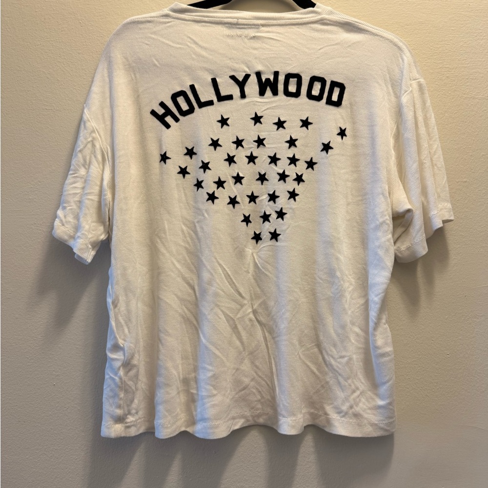 Anine Bing Tee with Black Star Design